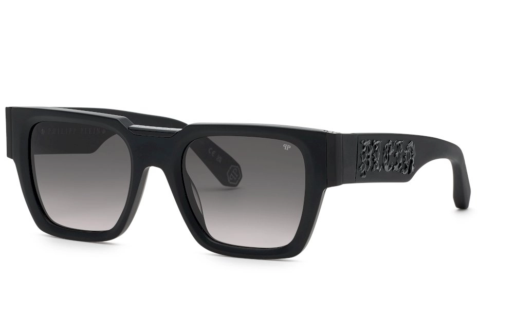 Philipp Plein SPP095M 0703 52 | Unisex Mat Siyah Güneş Gözlüğü
